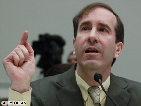 Harry Markopolos testifies before a House subcommittee on Wednesday.