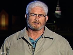 Keith Melton says he thought it was odd for the gunman to walk down the aisle during the sermon.