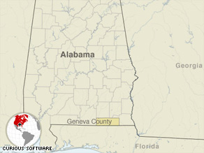 The FBI is assisting the Geneva County, Alabama, sheriff's office and police in the investigation.