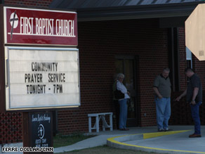 First Baptist Church in Samson, Alabama, held a Wednesday night prayer service.