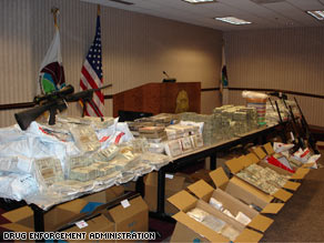 One anti-drug operation in Atlanta netted $10.6 million, 108 kilos of cocaine, 17 pounds of meth and 32 weapons.