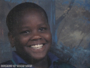 Quantel Lotts is shown at age 12, two years before he committed the crime that sent him to prison for life.