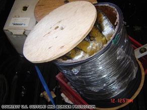 drug smuggling in wire container