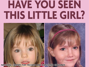 Madeleine McCann was 3 when she disappeared in 2007; this photo shows what she may look like at 6.