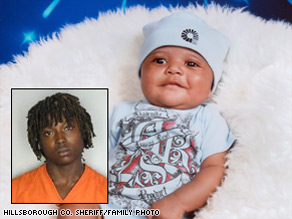 Police say infant Emanuel Murray died after his mother's ex-boyfriend threw him from a car on a Florida interstate.