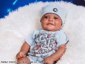 Police say infant Emanuel Murray died after his mother's ex-boyfriend threw him from a car on a Florida interstate.