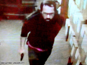 Police say the gunman captured on bookstore surveillance video is Stephen Morgan, 29.