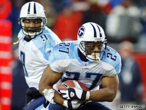 Eddie + McNair = BEST Titans ever.  Eddie george, Nfl titans, Nfl players