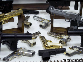 These are weapons that the Mexican army said it seized from the ruthless Gulf Cartel in 2008.