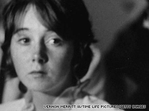 Lynnette "Squeaky" Fromme appears in court in Los Angeles, California, in December 1969.