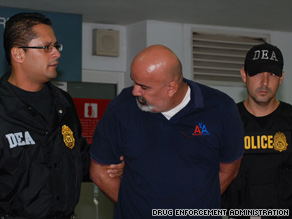 Manuel Santiago-Alvarado, an American Airlines control crew chief, is among the suspects arrested Tuesday.