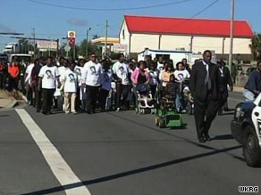 The Southern Christian Leadership Conference held a silent march for Victor Steen in Pensacola, Florida.