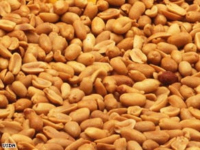 The average American consumes more than six pounds of peanuts and peanut butter products each year.