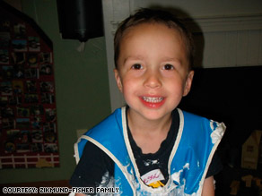 Jesse's mastoiditis was discovered after his mother noticed that something was not right with his ear.