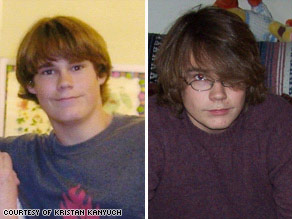 In the left shows William "Bill" Garrett in high school, and the right is a 2007 photo of the Maryland teenager.