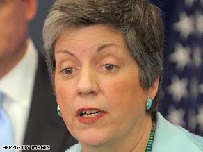 Homeland Security Secretary Janet Napolitano