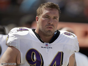 Justin Bannan, who plays for the Baltimore Ravens, participated in the study on NFL players.