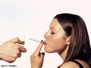 Teenage smoking and the number of smoking scenes in movies have declined, according to a study.