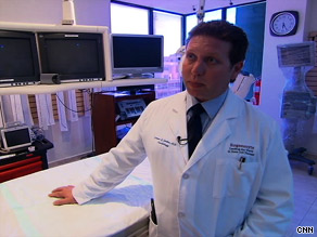 Stem-cell therapy treatment isn't FDA-approved in the U.S., so Grekos dispenses it in the Dominican Republic.