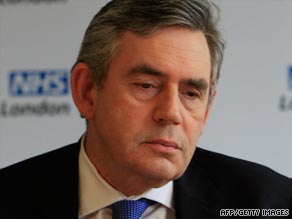 British Prime Minister Gordon Brown issued a heartfelt message of support for the NHS via Twitter.