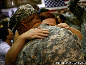 The study concludes there's a greater chance of family problems upon a military parent's return.