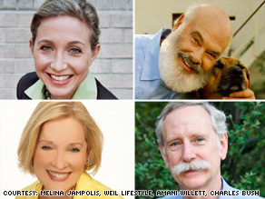 Our experts (clockwise from top left): Dr. Melina Jampolis, Dr. Andrew Weil, Dr. Walter Willett, Dr. Christiane Northrup
