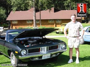 Jim Vincent has had to sell his beloved 1972 Plymouth 'Cuda after being laid off. "It still stings," he said.