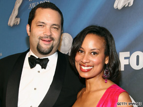 NAACP President Benjamin Jealous and wife Lia Epperson Jealous at the Image Awards in February.