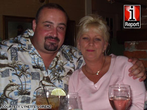 Tony and Lynette Lorenz pose, in more financially secure times, for a picture the night before their 2004 wedding.