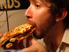 Some men feel no shame in gobbling three slices of pizza at once if they want to.