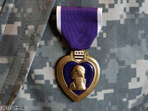 Soldiers suffering from post-traumatic stress disorder will not receive the Purple Heart, the Pentagon says.