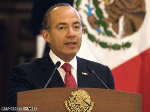 Mexican President Felipe Calderon discussed immigration and trade issues with Barack Obama.