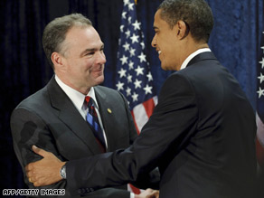 Barack Obama picked Virginia Gov. Tim Kaine to lead the Democratic National Committee.