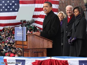 Obama speaks Saturday at a town hall meeting in Philadelphia before boarding the train.