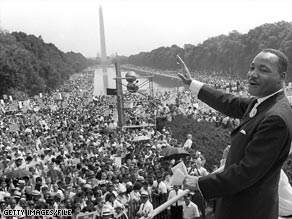 President-elect Barack Obama addresses a roaring crowd in front of the Lincoln Memorial on Sunday.