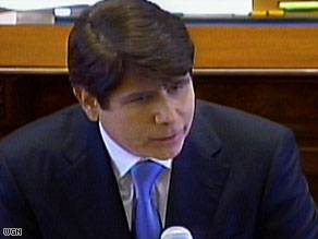 Illinois Gov. Rod Blagojevich delivers a closing argument at his impeachment trial Thursday.