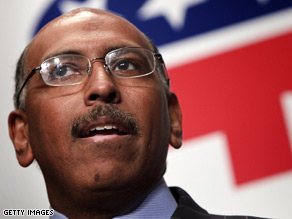 Michael Steele was chosen Friday as the first African-American leader of the Republican Party.