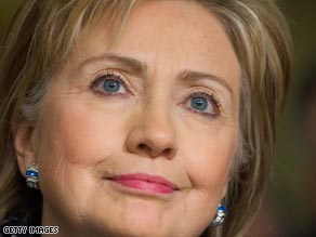 Secretary of State Hillary Clinton said "it's regrettable" Kyrgyzstan is considering closing a U.S. Air Force base.