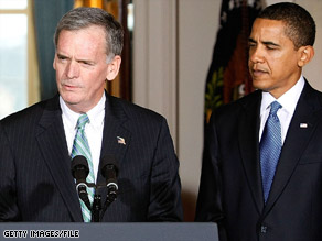 Sen. Judd Gregg says it was a "mistake" to accept President Obama's nomination.