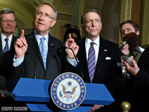Senate Majority Leader Harry Reid has praised the three GOP senators involved in negotiations as "brave."