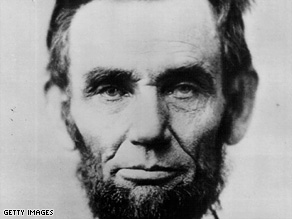 Abraham Lincoln, seen in an 1861 photo, tops the list of former presidents in a new survey of historians.