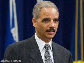 Eric Holder spoke to an overflowing crowd for Black History Month at the Justice Department Wednesday.