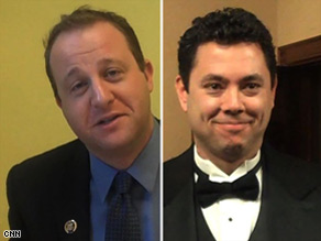 Freshmen Jared Polis and Jason Chaffetz get uncharacteristically formal for events on Capitol Hill.