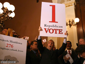 GOP Sen. Abel Maldonado cast the decisive vote to pass California's budget resolution.