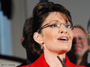 Alaska Gov. Sarah Palin speaks at a meeting of the National Governor's Association in December.