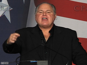 Radio host Rush Limbaugh has been vocal about his displeasure with President Obama's policies.