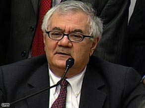 Rep. Barney Frank says the bailout has resulted in "de facto nationalizing" for companies that received it.