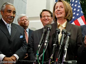House Speaker Nancy Pelosi and House members Wednesday announce tax proposals affecting bonuses.