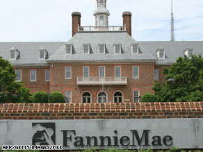 A view of Fannie Mae headquarters is seen on July 14, 2008, in Washington.