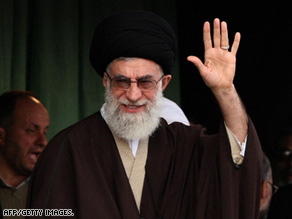Iranian supreme leader Ayatollah Ali Khamenei addresses thousands of Iranians on March 21.